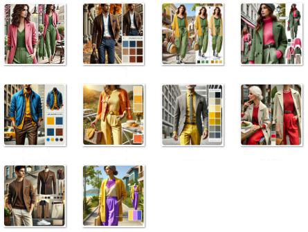 AI coordination using color dictionary